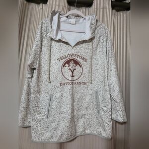 Yellowstone Dutton Ranch Women's Cream Hoodie